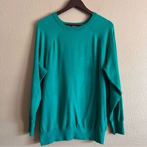 Torrid Green Crewneck Long Sleeve Sweater Size 2
